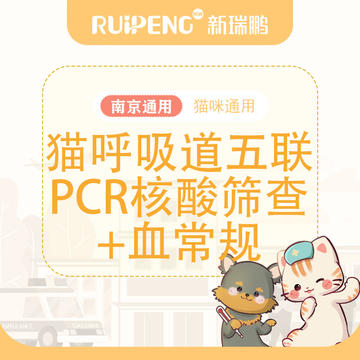 【南京】猫呼吸道五联PCR检测+血常规 猫呼吸道五联PCR核酸筛查+血常规